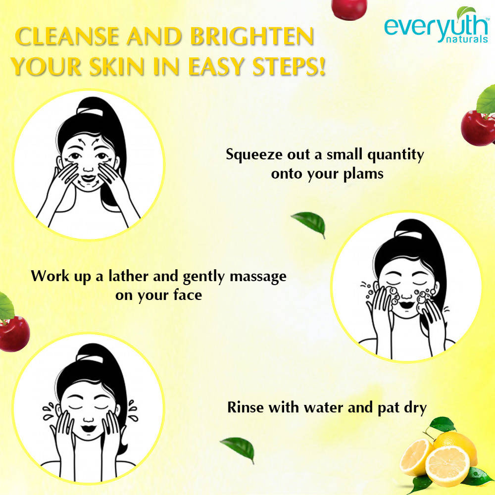 Everyuth Naturals Brightening Lemon & Cherry Face Wash