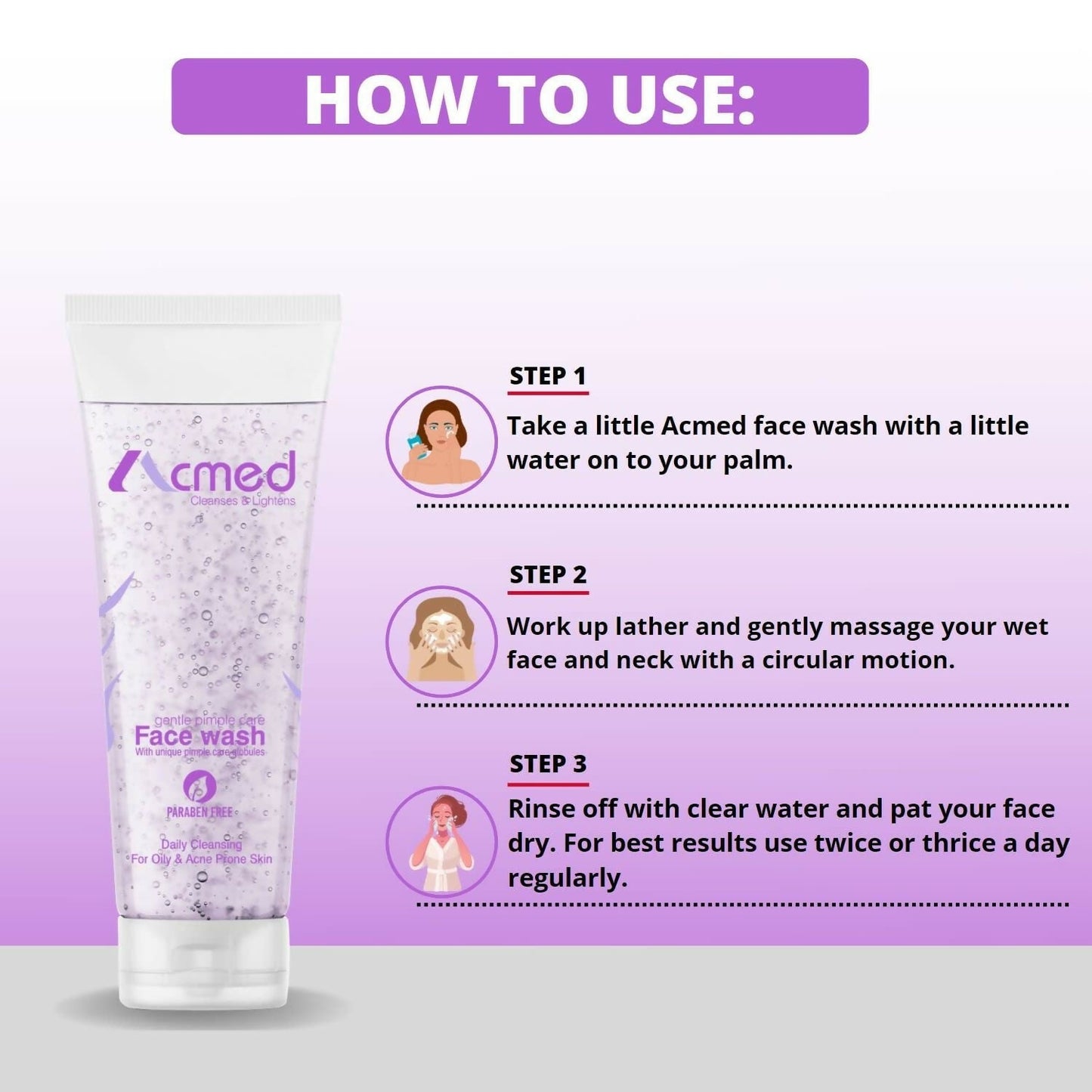 Acmed Pimple Care Acne Prevention Face Wash