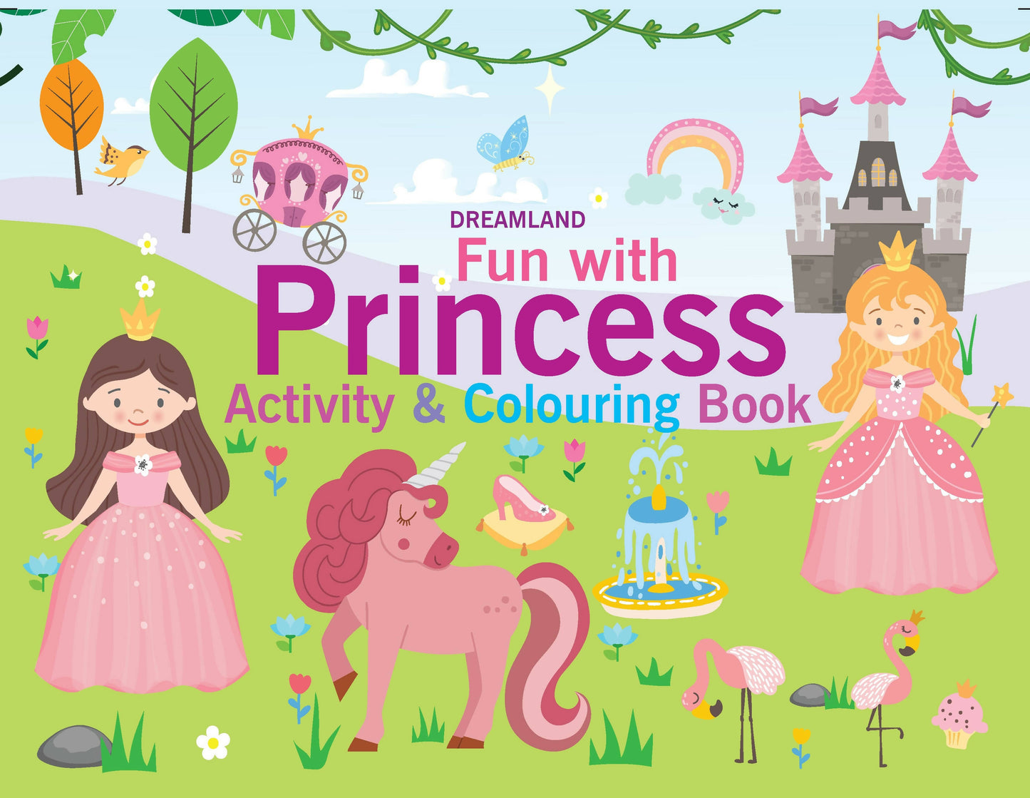 Dreamland Fun with Princess Activity & Colouring : Children Interactive & Activity Book -  buy in usa 