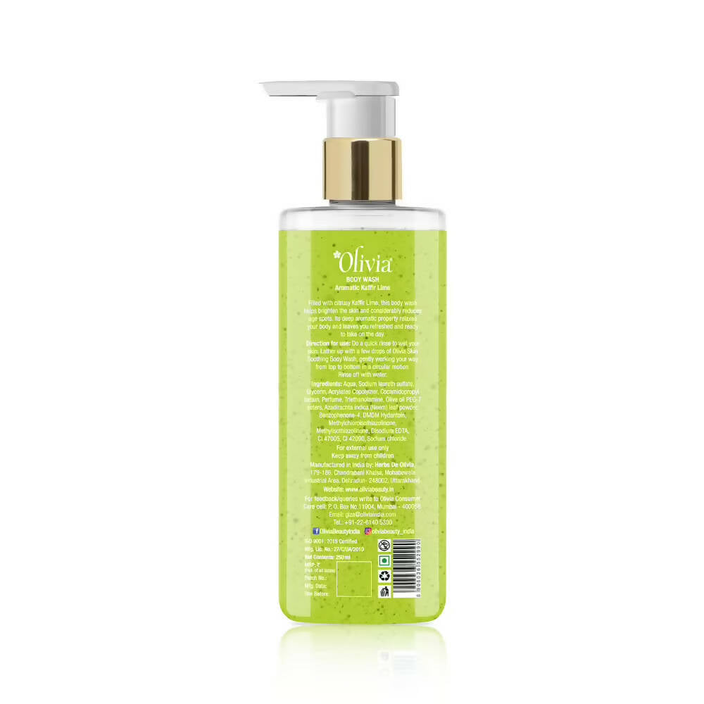 Olivia Skin Soothing Body Wash Aromatic Kaffir Lime