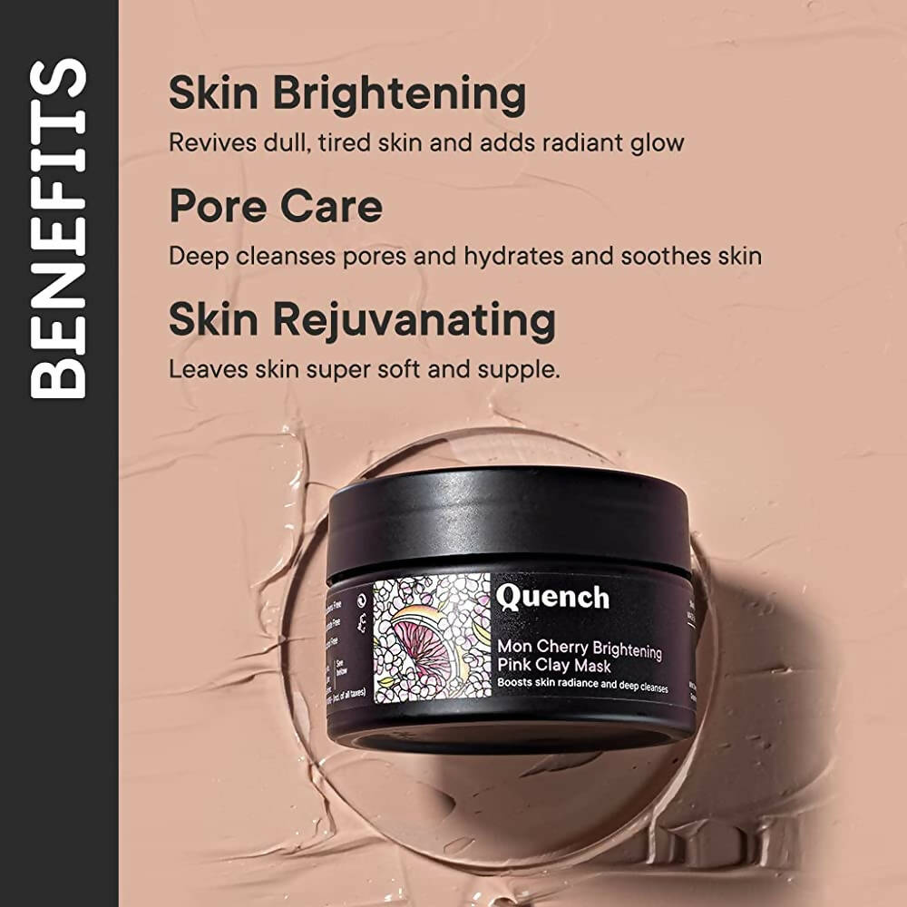 Quench Botanics Mon Cherry Brightening Pink Clay Mask