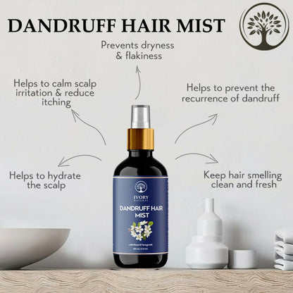 Ivory Natural Dandruff Hair Mist For Flake-Free Confidence And Silky Smooth Hair