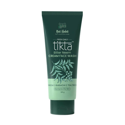 Nat Habit Bitter Neem Tikta Gel Face Wash - usa canada australia