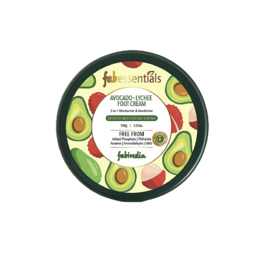 Fabessentials Avacado Lychee Foot Cream - BUDNE