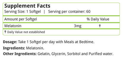 Nature's Velvet Melatonin Softgels