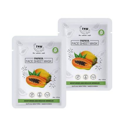 The Natural Wash Papaya Face Sheet Mask