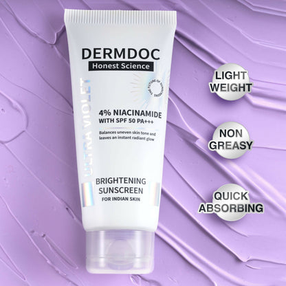 Dermdoc 4% Niacinamide With Spf 50 Pa +++ Brightening Sunscreen