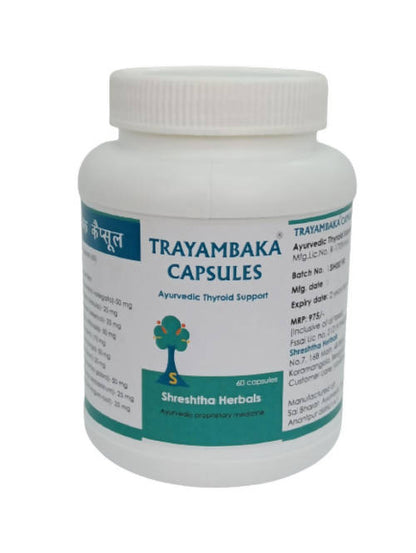 Shreshtha Herbals Trayambaka Capsules - BUDEN