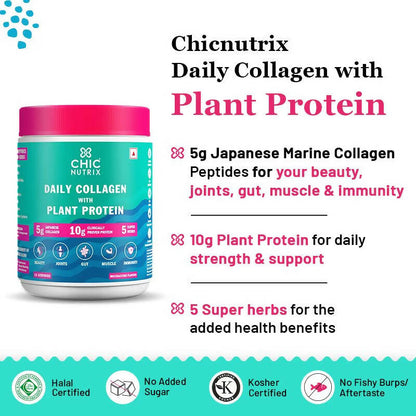 Chicnutrix Daily Collagen With Plant Protein - Mochaccino Flavor