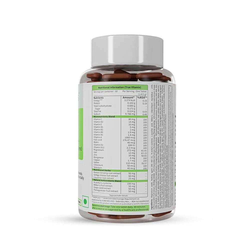 Neuherbs True Vitamin Tablets - Pomegranate Flavor