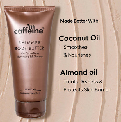 mCaffeine Shimmer Body Butter with Cocoa Butter