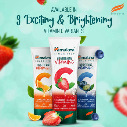 Himalaya Herbals Brightening Vitamin C Strawberry Face Wash