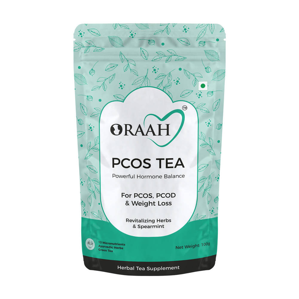 Oraah PCOS PCOD Herbal Tea - Spearmint Flavour