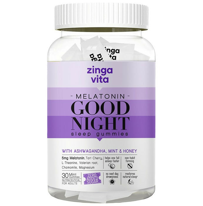 Zingavita Melatonin 5mg Good Night Sleep Gummies - BUDEN