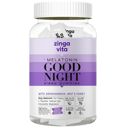 Zingavita Melatonin 5mg Good Night Sleep Gummies - BUDEN