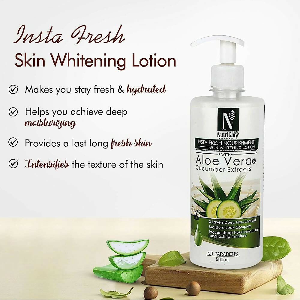 NutriGlow NATURAL'S Insta Fresh Nourishment Skin Whitening Lotion