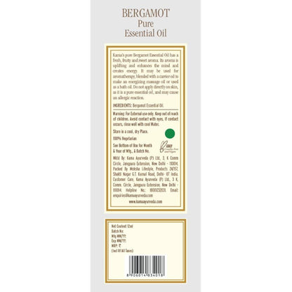 Kama Ayurveda Bergamot Essential Oil 12ml