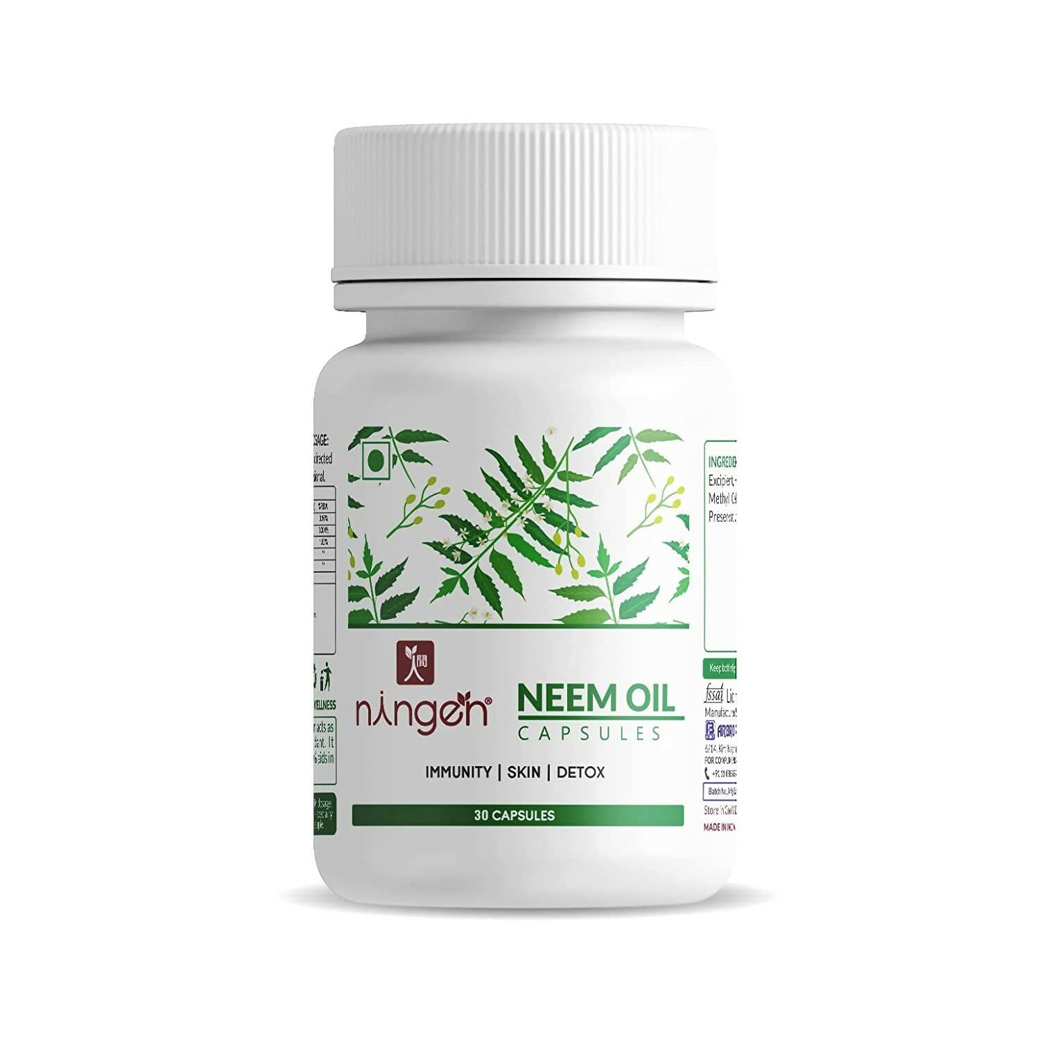 Ningen Neem Oil Capsules - BUDEN