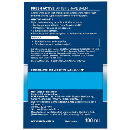 Nivea Men Fresh Active After Shave Balm