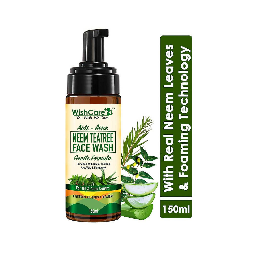 Wishcare Anti Acne Neem TeaTree Foaming Face Wash