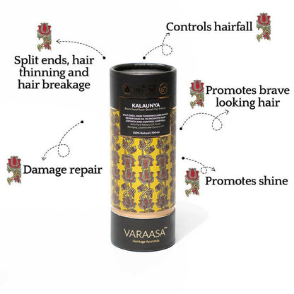 Varaasa Kalaunya Black-Seed Root-Boost Hair Potion Oil