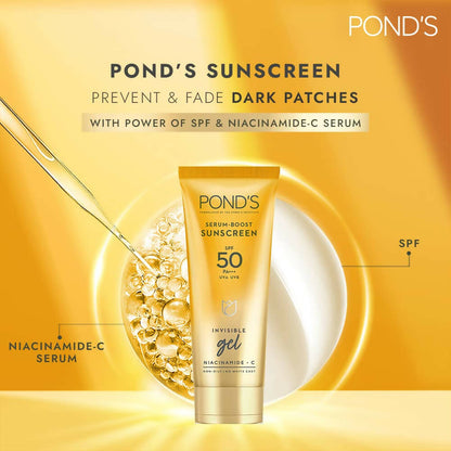 Ponds Serum Boost Sunscreen Gel SPF 50