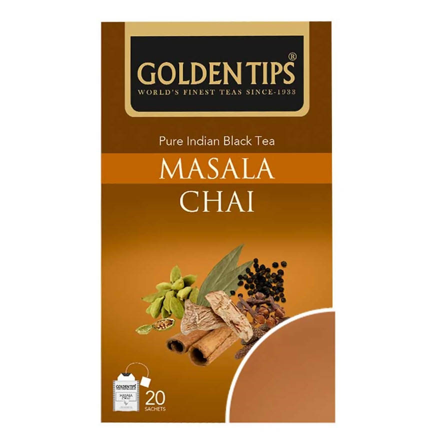Golden Tips Masala Chai Tea Bags - BUDNE