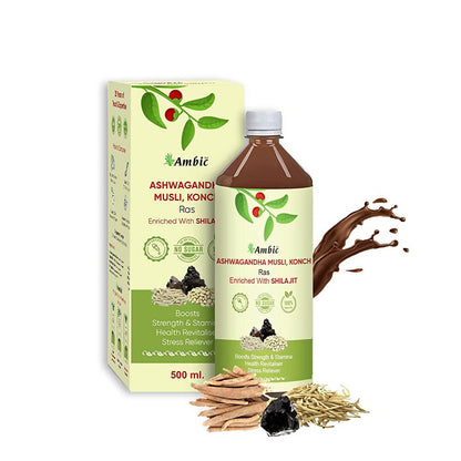 Ambic Ashwagandha Safed Musli, Konch Ras -  usa australia canada 