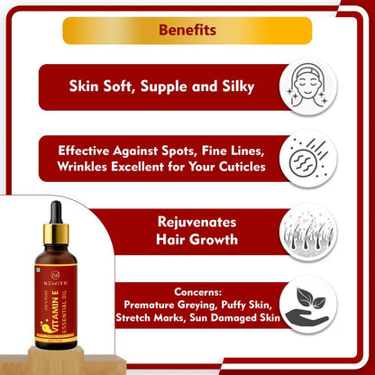 Newish Vitamin E Essential Oil for Hair & Skin