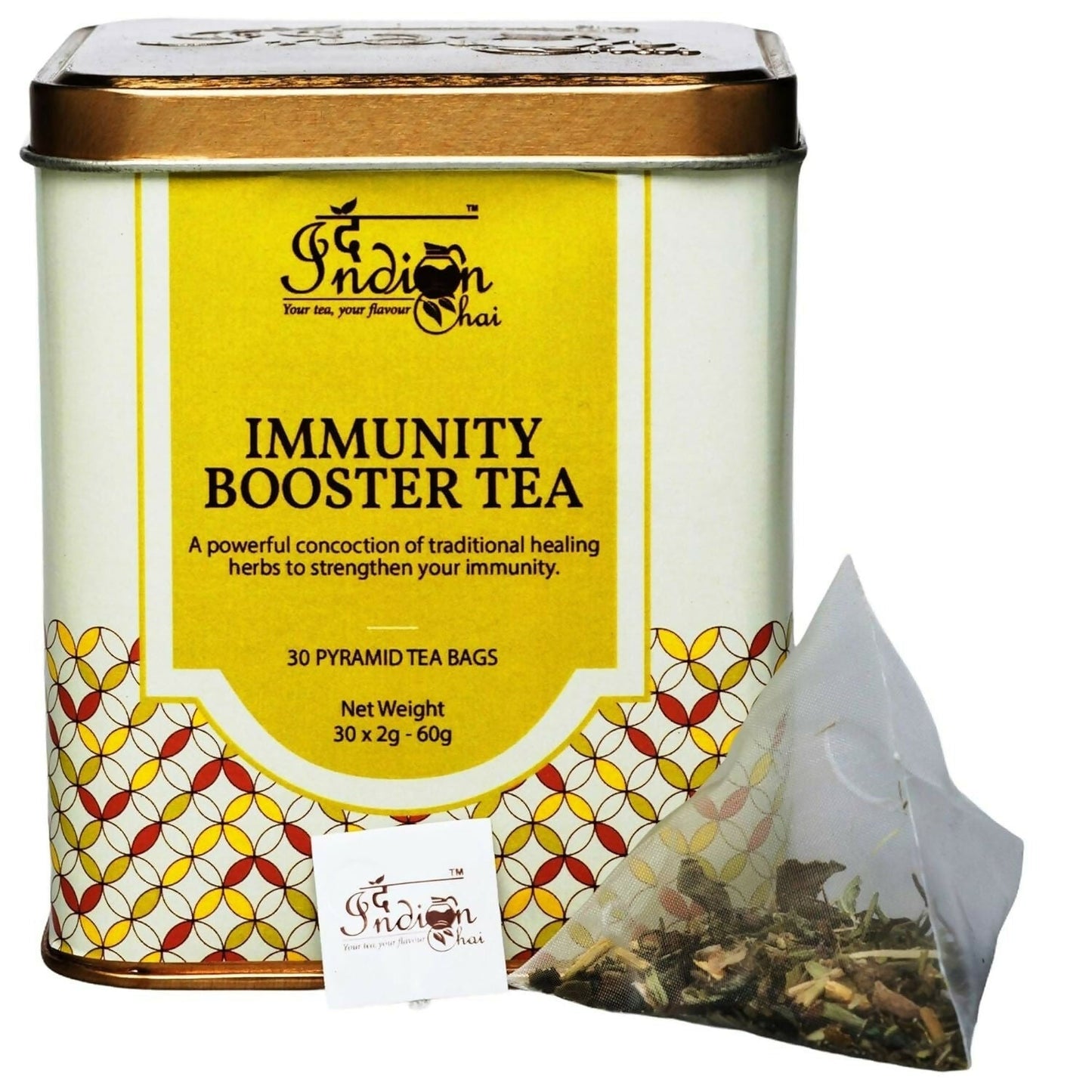 The Indian Chai - Immunity Booster Tea 30 Pyramid Tea Bags