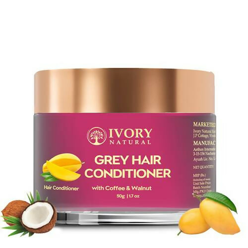 Ivory Natural Grey Hair Conditioner For Early Of Greying, Strengthens Hair
