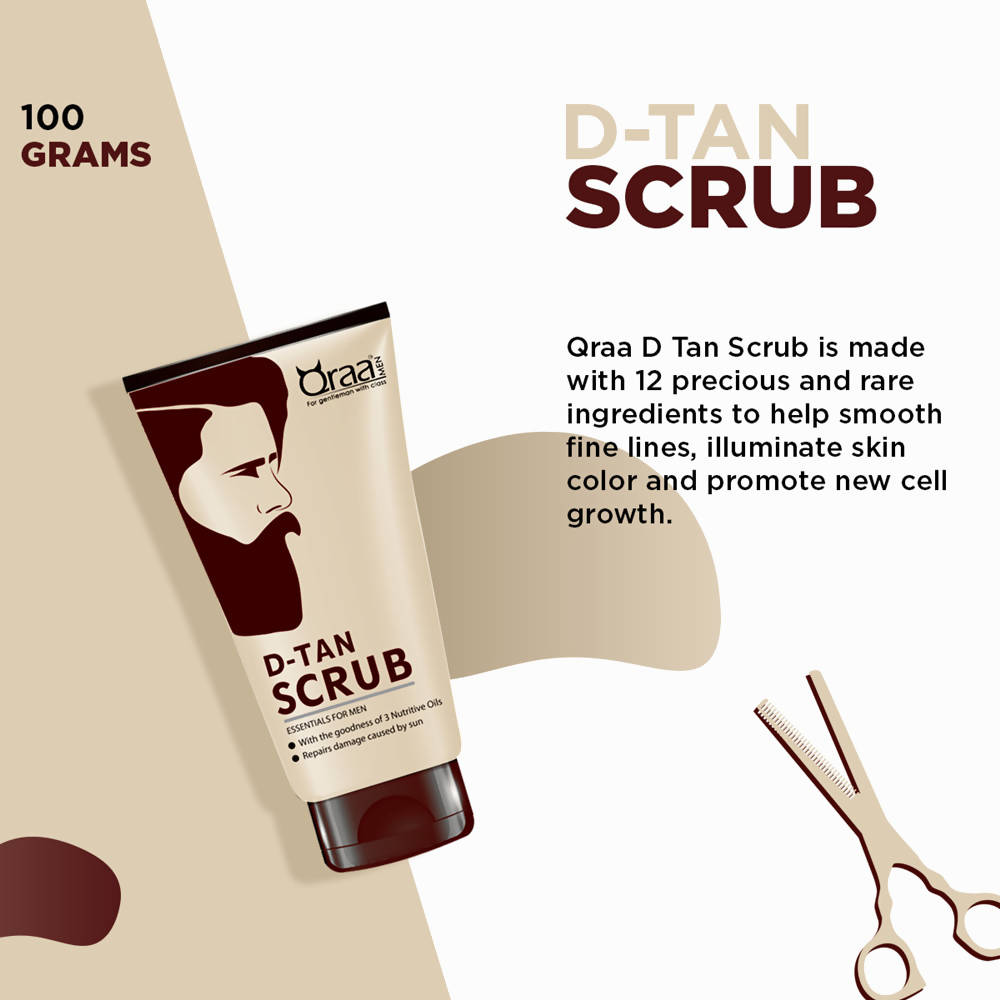 Qraa Men De-Tan Scrub for Men