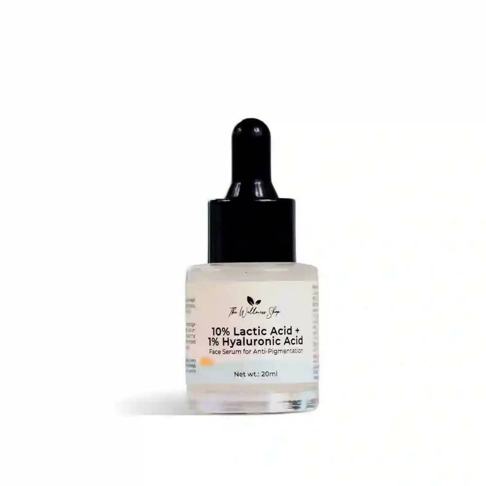 The Wellness Shop 10% Lactic Acid, 1% Hyaluronic Acid Face Serum - buy in USA, Australia, Canada