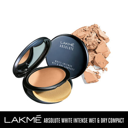 Lakme Absolute White Intense Wet & Dry Compact - Golden Sand