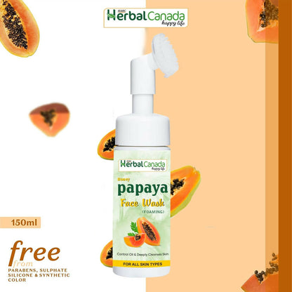 Herbal Canada Honey Papaya Foaming Face Wash