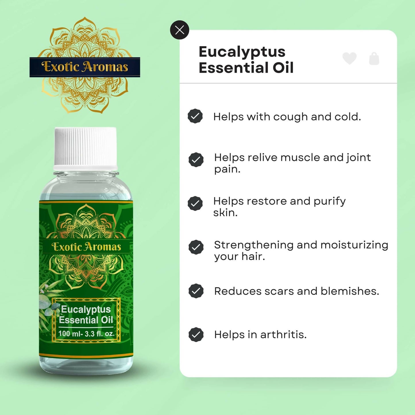 Exotic Aromas Eucalyptus Essential Oil