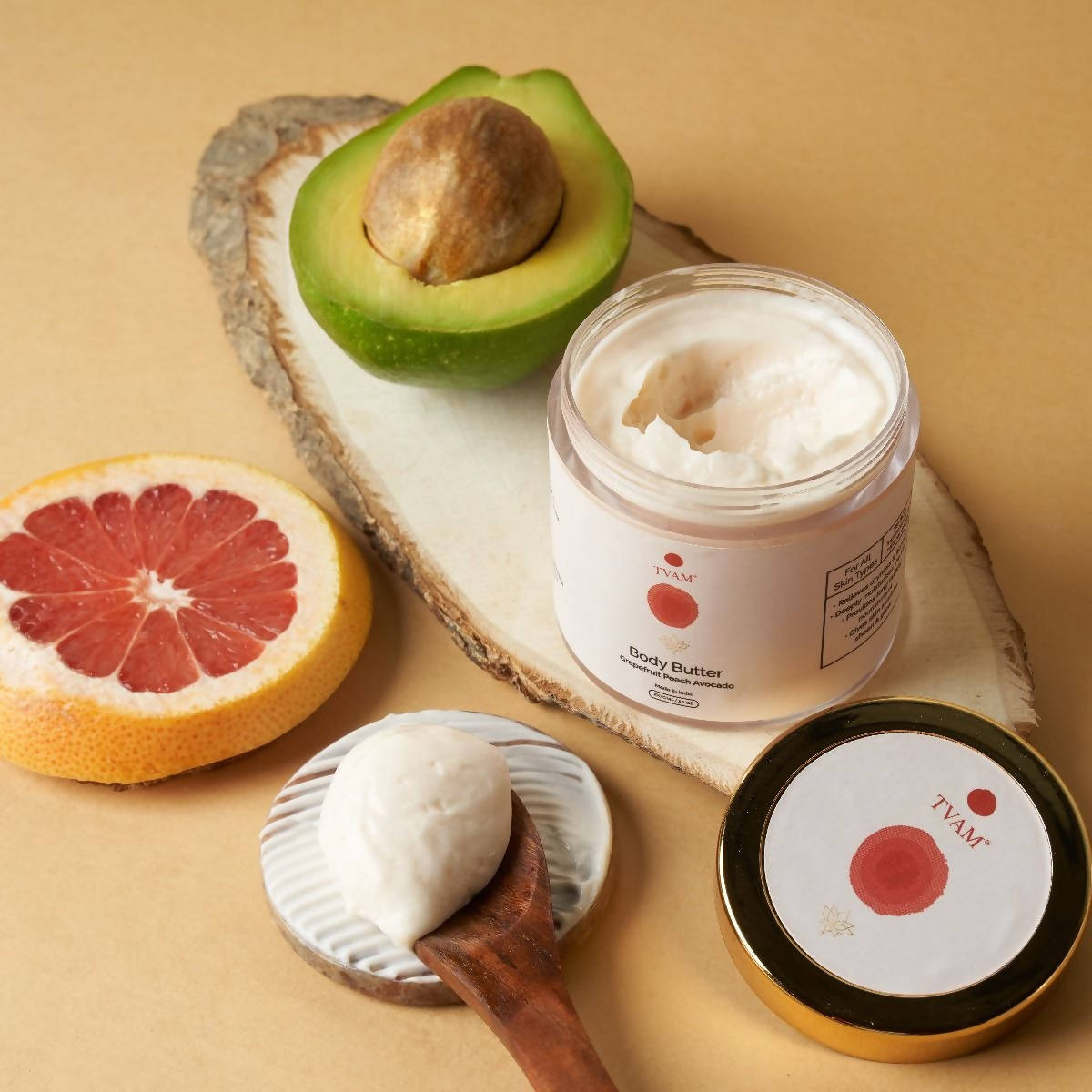 Tvam Grapefruit Peach Avocado Body Butter