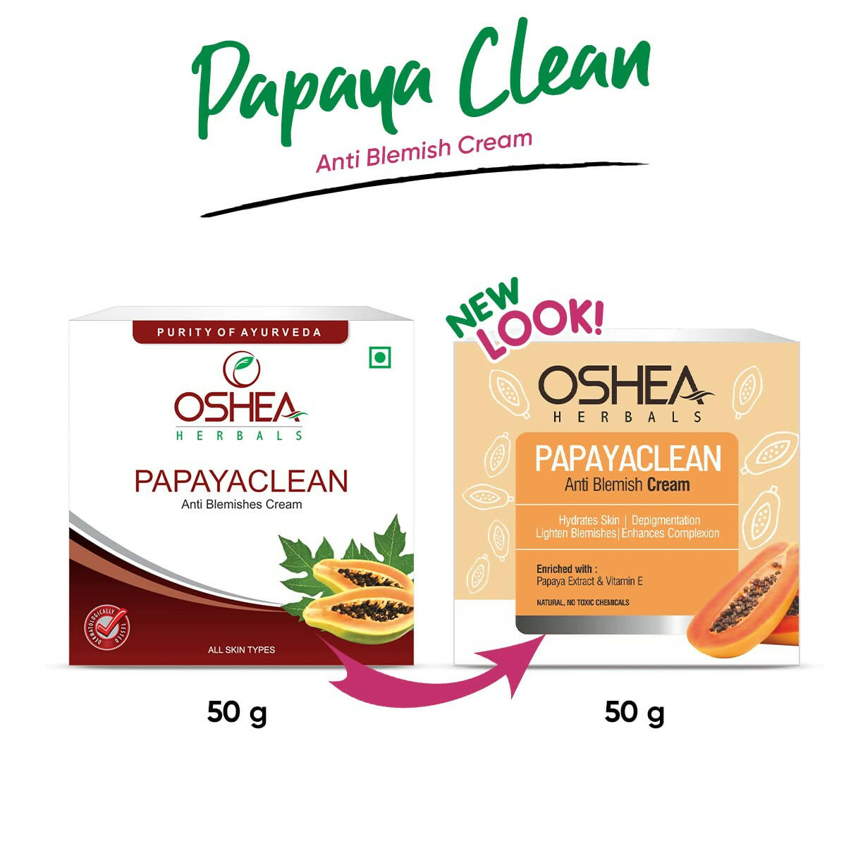 Oshea Herbals Papayaclean Anti Blemish Cream