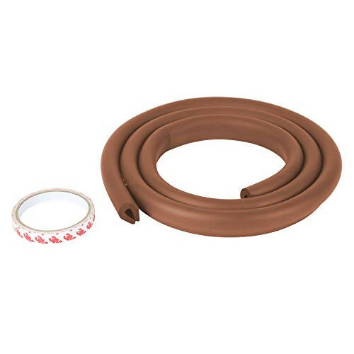 Safe-O-Kid Unique High Density 2 Mtr Long U - Shaped 1 Edge Guard Strip - Brown -  USA, Australia, Canada 