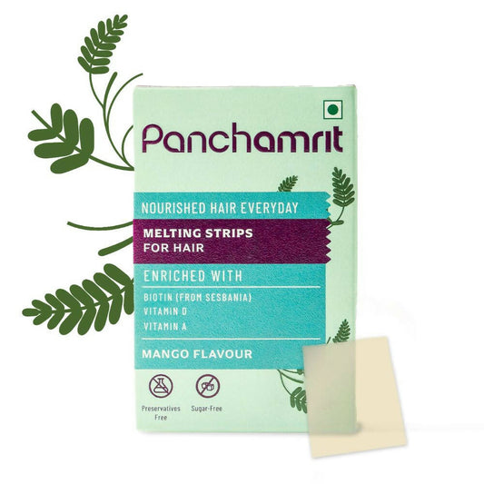 Panchamrit Melting Strips for Hair-Mango Flavor -  USA 