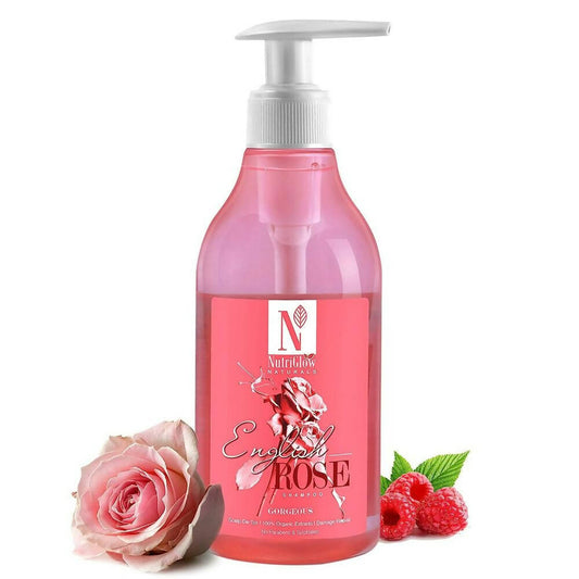NutriGlow NATURAL'S English Rose Shampoo Gentle Cleanser - BUDEN