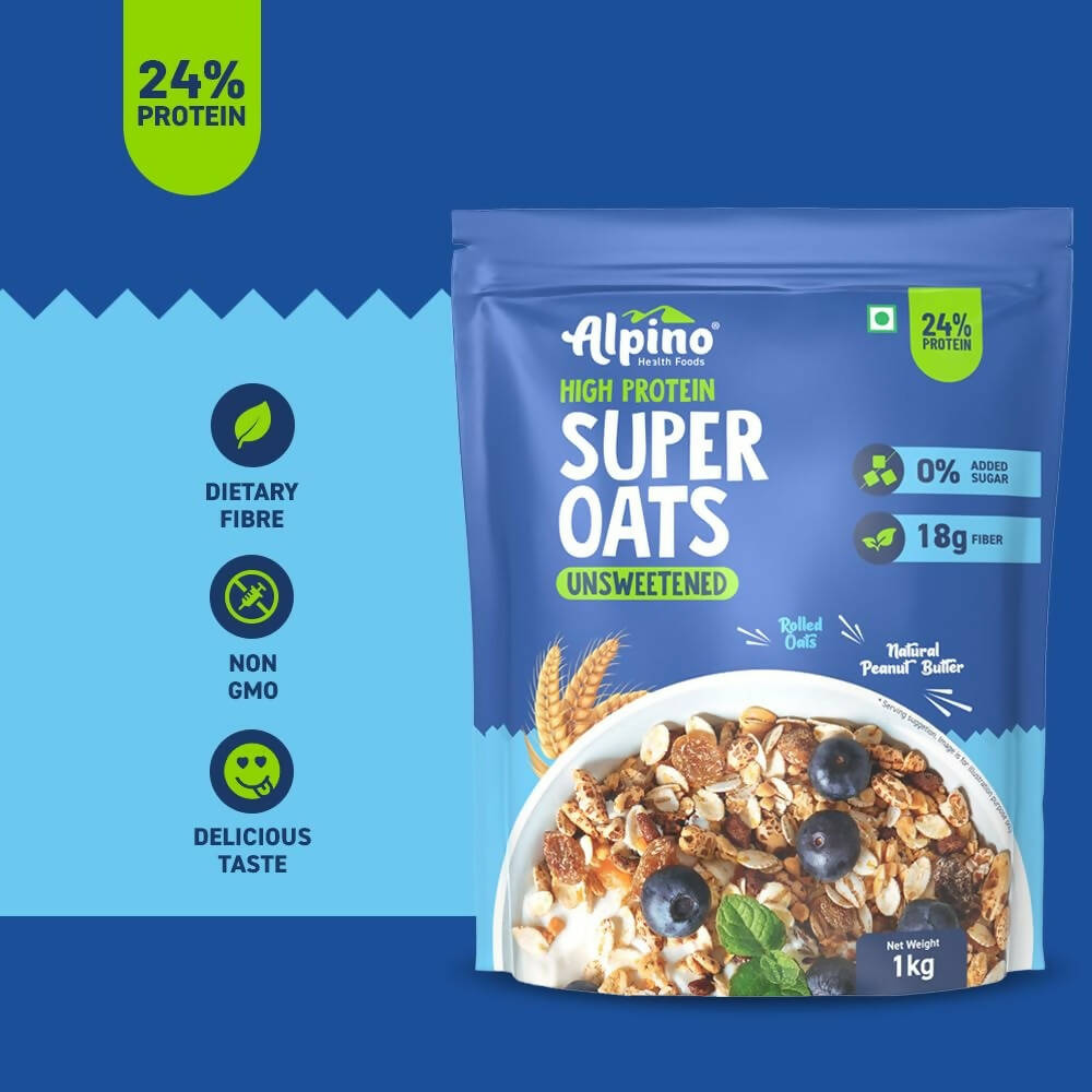 Alpino High Protein Super Rolled Oats Unsweetened