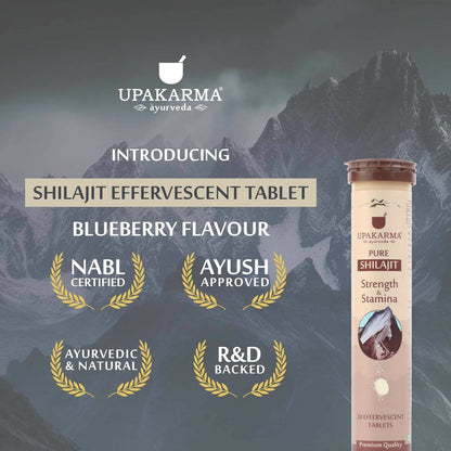 Upakarma Ayurveda Pure SJ Effervescent Tablets in 3 Unique Flavors (Pure SJ, Orange & Blueberry) Combo