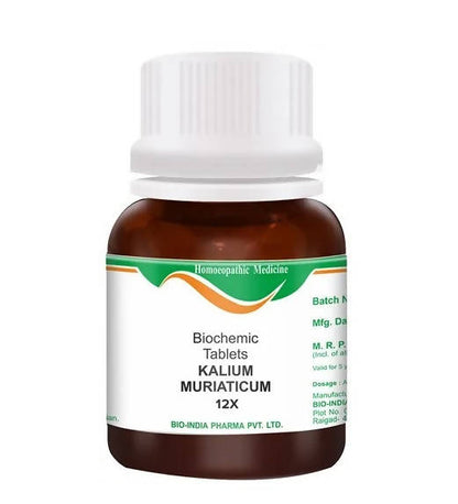 Bio India Homeopathy Kalium Muriaticum Biochemic Tablets