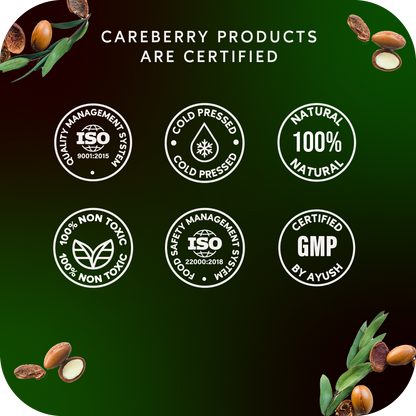 Careberry Organic Rosemary & Jojoba Anti Dandruff Hair Oil