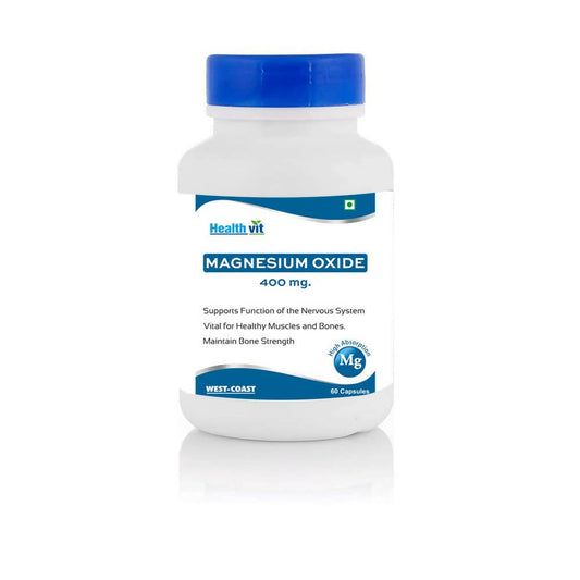 Healthvit Magnesium Oxide 400mg Capsules -  usa australia canada 