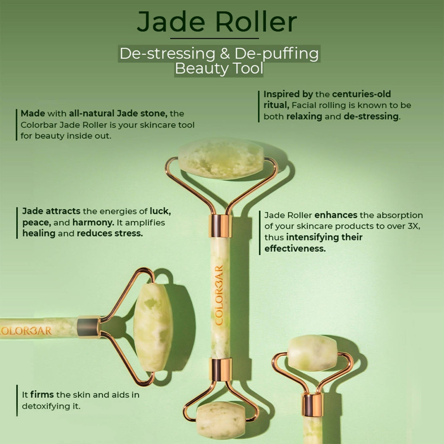 Colorbar Accessories Jade Roller