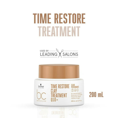 Schwarzkopf Professional Bonacure Time Restore Clay Treatment Q10+ Hair Mask