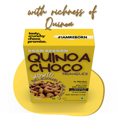 Born Reborn Quinoa Crunchy Choco Triangles