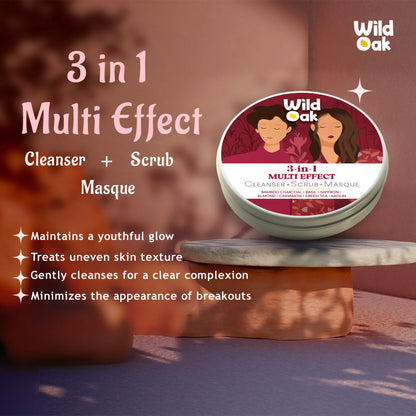 Wild Oak 3 in 1 Multi-Effect Scrub & Masque